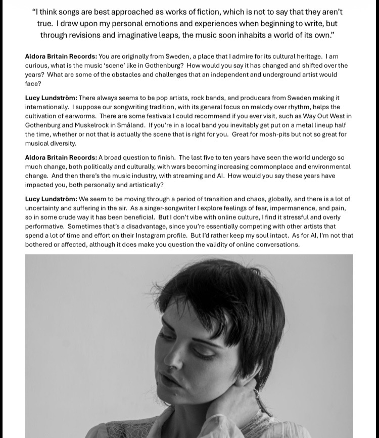 Interview with Aldora Britain